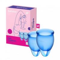 Набор менструальных чаш Satisfyer Feel Confident, синий J1762-6