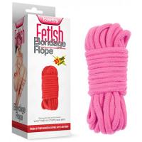 Розовая веревка для бондажа Fetish Bondage Rope 10 метров FT-001A-03 Pink