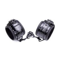 Черные лаковые наручники БДСМ 252410074