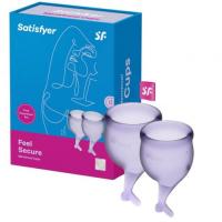 Набор менструальных чаш Satisfyer Feel Secure, лиловый J1766-4
