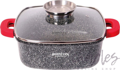Кастрюля квадратная Bohmann 5 л BH-2428MRB