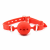 Силиконовый дышащий кляп-шар red S 222002098