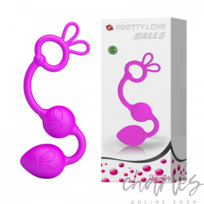 Анально-вагинальные бусы с двумя звеньями Pretty Love BI-014205 Balls
