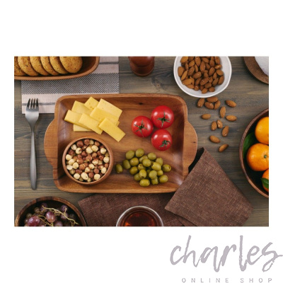 Блюдо сервировочное с ручками Walmer Organic W37000629
