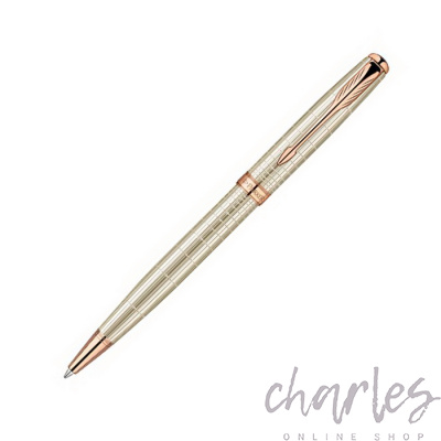 Шариковая ручка Sonnet Chiselled Silver Pink Gold PVD 1849493