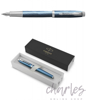 Перьевая ручка Parker IM Premium Blue Gray CT 2143651