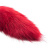 Силиконовая анальная втулка с красным хвостиком Furry Fox 46 см 272002207